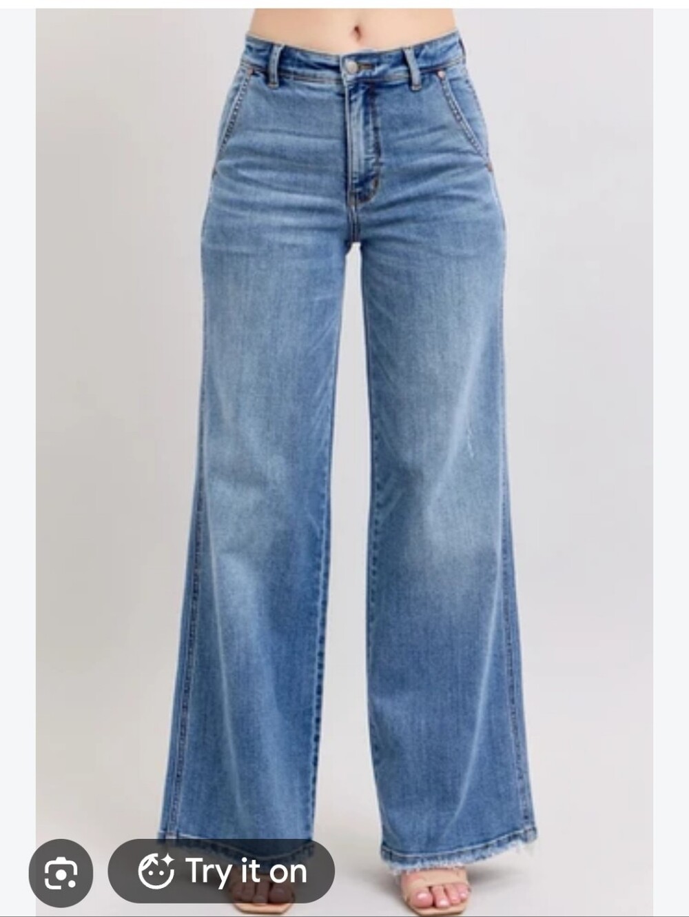 Judy Blue Blue Wide-Leg High-Rise Jeans
